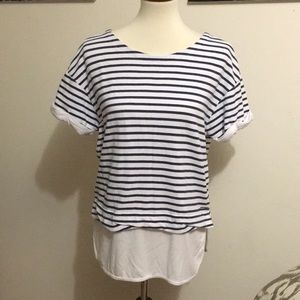 Marc New York‎ boating top blue white stripe